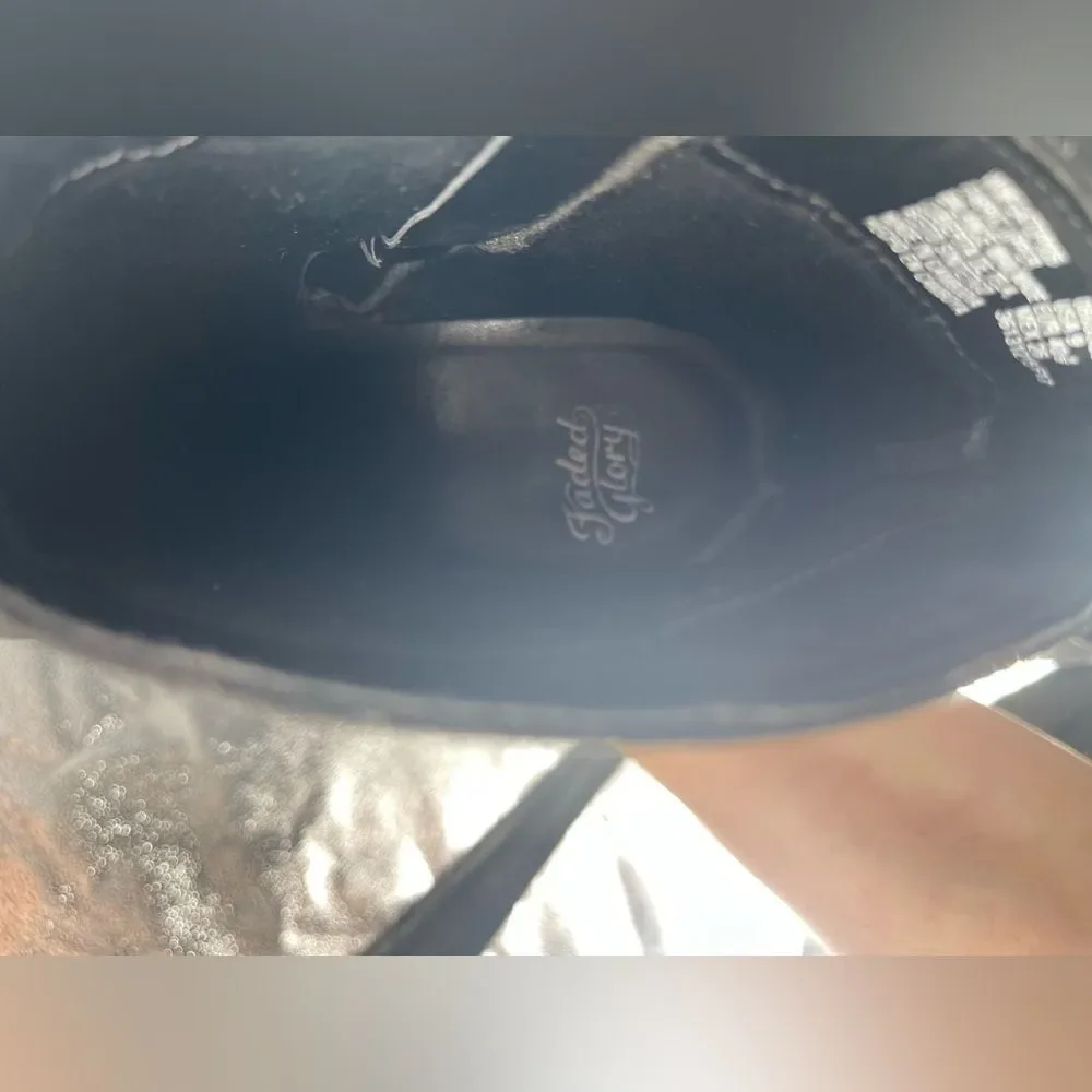 Faded glory black bootie size‎ 9